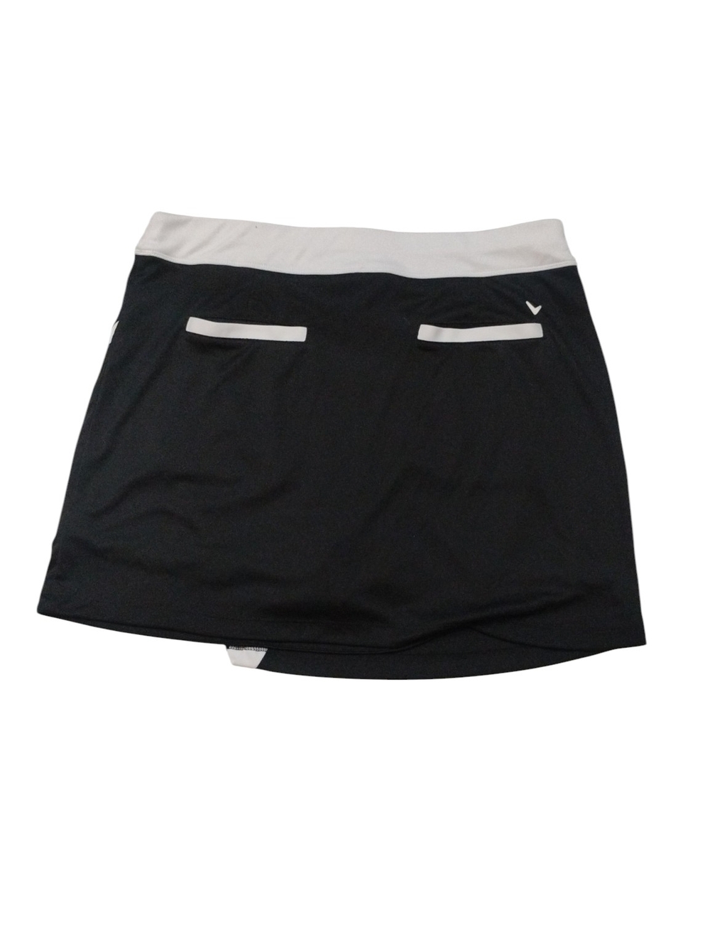 Callaway Black Mini Skirt with White Waistband SZ L - Picture 2 of 4